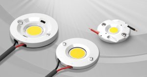Lumawise LED-Halter von TE Connectivity erfüllen die vier wichtigsten Anforderungen: Lötfreie Verbindungen, korrekte thermische Niederhaltekräfte, Befestigungen für sekundäre Optik und einfacher Einbau der COB-LEDs in das Beleuchtungssystem. (Bild: TE Connectivity)