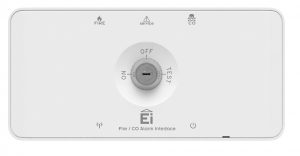 Notstromversorgte Koppelelemente wie das neue Ei414 von Ei Electronics leiten Ereignisse aus dem Funknetzwerk an externe Anlagen der Sicherheits- oder Gebäudetechnik weiter. (Bild: Ei Electronics)