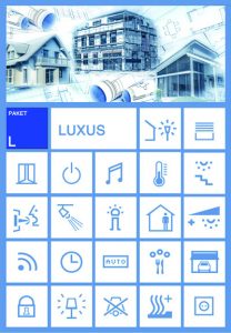 Ausstattungskategorien Komfort, Exklusiv und Luxus (Bild: Hasenclever Smart Home GmbH & Co. KG)