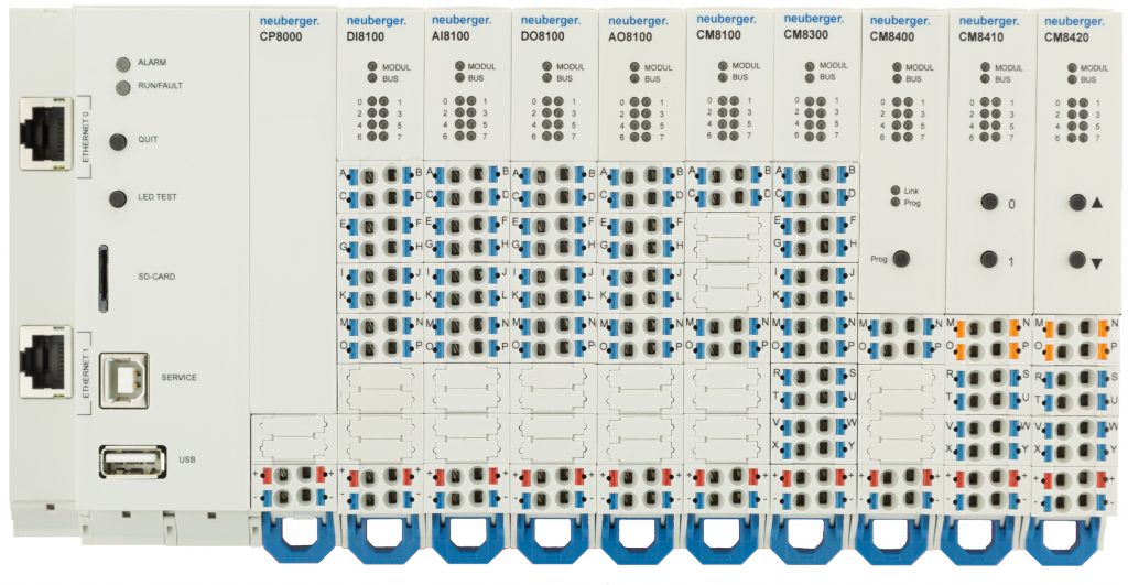 Der Raumautomationscontroller von Neuberger kann auf bis zu 32 Modulen (inklusive CPU-Modul) ausgebaut werden. (Bild: Neuberger GebÃ¤udeautomation GmbH)
